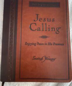 Jesus Calling, Large Text Brown Leathersoft, with full Scriptures: Enjoying Peace in His Presence (a 365-day Devotional) Imitation Leather 24 81JpO4Bin2L