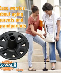 EZ-Walk/SandPad LandPad All Terrain Stabilizer Cane Tips (Single Pack) Single Pack w/Tape Adapter (Canes Only) 16 81JrpGdmyL