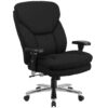 Flash Furniture HERCULES Series 24/7 Intensive Use Big & Tall 400 lb. Rated Black Fabric Executive Ergonomic Office Chair with Lumbar Knob 27 81JswqR6sUL