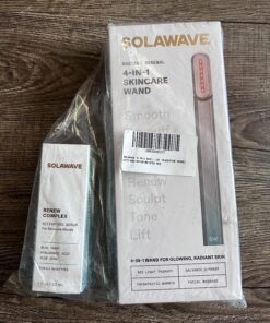 Solawave 4-in-1 Radiant Renewal Wand and Serum Bundle, Face Skincare Wand with Facial Massager, Facial Wand with Renew Complex Serum Blue/Pink Ombre 36 81JtG1Mq9jL