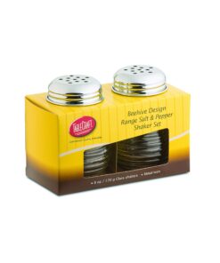 Alternative view of Tablecraft Beehive Range Salt and Pepper Shakers - 6 oz. Set of Two
