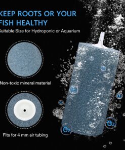 Alternative view of VIVOSUN Air Stone 2PCS 4 x 2 Inch Large Air Stone for Aquarium, Fish Tank and Hydroponics Air Pump