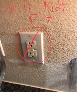 GE 6-Outlet Extender, Grounded Wall Tap, Adapter Spaced Outlets, 3-Prong, Multiple Plug, Quick and Easy Install, Cruise Essentials, UL Listed, White, 50759 1 Pack Standard Power Strip 44 81JvxjrG5xL