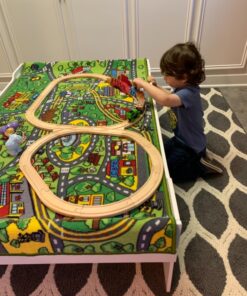 Wooden Train Track 52 Piece Set - 18 Feet Of Track Expansion And 5 Distinct Pieces - 100% Compatible with All Major Brands Including Thomas Wooden Railway System - by Right Track Toys, T 68 81Jw7H1Y6KL