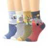 LIVEBEAR Women’s Cute Funny Novelty Casual Cotton Crew Socks (Made In Korea) One Size Multicolor