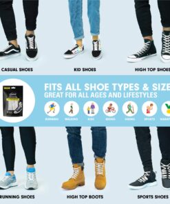 Xpand No Tie Shoelaces System with Elastic Laces - One Size Fits All Adult and Kids Shoes White 22 81Jx7k2LhpL