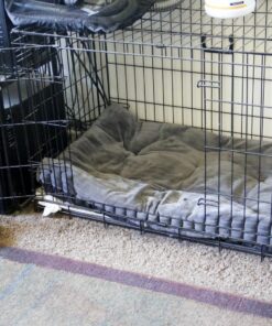 MidWest Homes for Pets Newly Enhanced  Double Door iCrate Dog Crate, Includes Leak-Proof Pan, Floor Protecting Feet, Divider Panel & New Patented Features 36 inch (Pack of 1) 39 81JxHIop56L 1