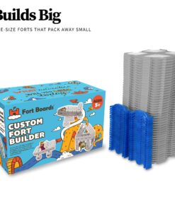 Alternative view of Fort Boards: Fort Building Kit | Jumbo Blocks - Kids Building Toys | 90 Piece Set: Gray