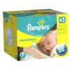 Diapers Newborn / Size 1 (8-14 lb), 216 Count - Pampers Swaddlers Sensitive Disposable Baby Diapers, (old version) (Packaging May Vary) 216 Count (Pack of 1) 14 81K08ckPhrL