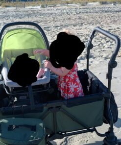 Jeep Deluxe Wrangler Stroller Wagon with Cooler Bag and Parent Organizer by Delta Children, Black/Green 41 81K0PxQo6xL