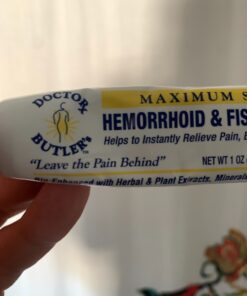 Doctor Butler’s Hemorrhoid & Fissure Ointment Cream with Lidocaine and Phenylephrine HCI for Fast Acting Relief of Pain, Swelling, Discomfort, and Itching (1 oz.) A - 1 oz. Tube 29 81K2MkH8MBL