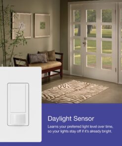Lutron Maestro Motion Sensor Switch | 2 Amp, Single Pole | MS-OPS2-WH | White 1 Pack 25 81K2xkX 0PL