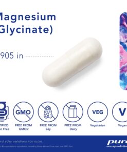 Pure Encapsulations Magnesium (Glycinate) - Supplement to Support Stress Relief, Sleep, Heart Health, Nerves, Muscles, and Metabolism* - with Magnesium Glycinate - 90 Capsules 90 Count (Pack of 1) Standard Packaging 20 81K6QsjdhAL
