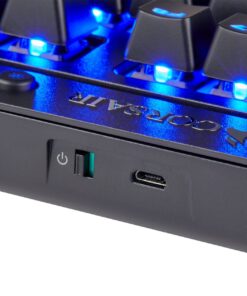 Corsair K63 Wireless Mechanical Gaming Keyboard, backlit Blue LED, Cherry MX Red - Quiet & Linear 26 81K6hQNVqVL 1