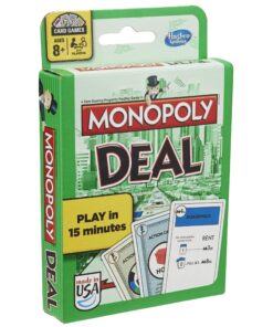 Hasbro Gaming Monopoly Deal Card Game, Quick-Playing Card Game for 2-5 Players, Game for Families and Kids, Ages 8 and Up, Christmas Stocking Stuffers (Amazon Exclusive) 20 81K6pAHW5yL