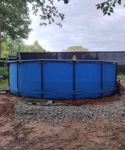 Bestway 12752E Steel Pro Above Ground Backyard Frame Pool for Kids & Adults, 15' x 48", Blue 15' x 48" 34 81K8BH04ABL