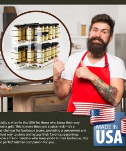 Vertical Spice - Cabinet Mounted Spice Rack Organizer - 3 Drawers, 30 Capacity - Sliding Cabinet Organizer - Pullout Shelves for Pantry Organization - Seasoning Storage - 6.9'' W x 10.75'' H x 10.6" D 6.9" W x 10.75" H x 10.6" D (222x2x11 DC) 29 81K90lIUCEL