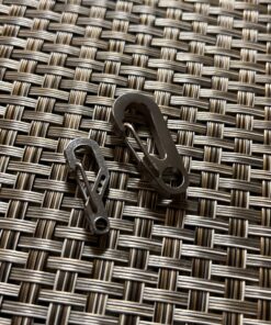 TI-EDC Titanium Keychain Carabiner Clip - Mini Quick Release Snap Hook and Key Ring, Key Organizer Holder for Men and Women Standerd 25 81K9c5p7nL