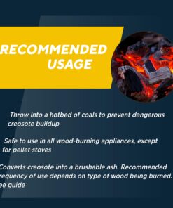 Rutland Creosote Remover, Fireplace, Wood Stove & Chimney Cleaner, 2 lb Tub 22 81K9r0jkYAL