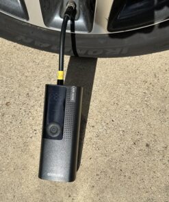 Airmoto Tire Inflator Portable Air Compressor/Pump for Car Tires w/Digital Tire Pressure Gauge - Air Compressor (120 PSI) - Motorcycle, Electric Bike Pump and Bicycle Pump w/LED Light 34 81KB9y4MrNL