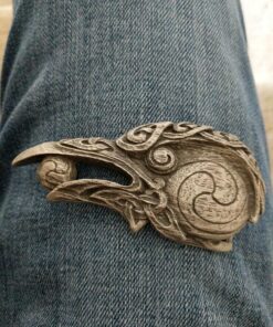Dryad Design Pewter Celtic Knot Raven Belt Buckle 13 81KBDk bqWL