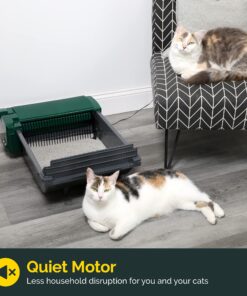 Pet Zone Semi Automatic Cat Litter Box Self Cleaning - Smart Scoop Cat Litter Box with Bags & Carbon Filter for Up to Two Cats 6-16 Pounds Smart Scoop Litter Box 29 81KCZ4NiG L