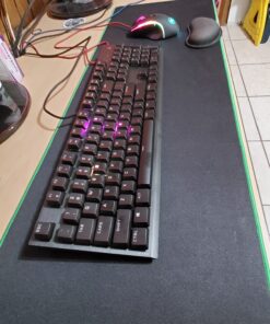 Reflex Lab Large Extended Gaming Mouse Pad Mat XXL, Stitched Edges, Waterproof, Ultra Thick 5mm, Wide & Long Mousepad 36”x12”x.20 Green Pro 36 Heavy 24 81KCl17VozL