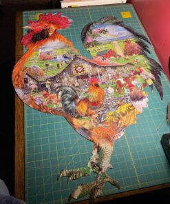 SUNSOUT INC - Rule The Roost - 1000 pc Special Shape Jigsaw Puzzle by Artist: Lori Schory - Finished Size 26.25" x 34.25" - MPN# 95880 27 81KDzAjgZ8L