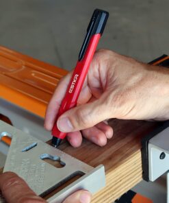 STKR Concepts Mechanical Carpenter Pencil w / 3 pcs of replacement lead, red (77629) 16 81KF4LuRYtL