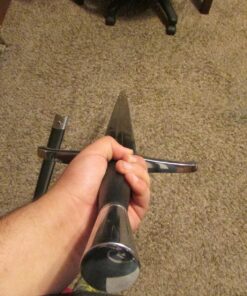 IndiaCraft 15th Century Hand-and-A-Half Full Tang Tempered Battle Ready Hand Forged Sharp Sword 10 81KGNFexXOL