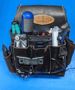 McGuire-Nicholas 526-CC Brown Professional Electrician'S Pouch, oil tanned leather 27 81KHWpoqeYL