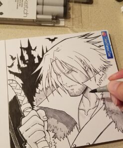 Copic Sketch Alcohol Marker 5 Colors + Multiliner SP Set, Sketching Grays Neutral Gray colors (N0, N2, N4, N6, and N8) and a Black 0.5 pen Marker Set 43 81KIIcwmq4L