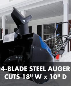 Snow Joe SJ623E 18-Inch 15-Amp Electric Walk-Behind Single Stage Snow Blower w/ Headlight, 18-Inch 25 81KISghrLL