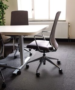Cleartex Floortex Ultimat 60 x 118-inch Rectangular Chair Mat for Carpets, Polycarbonate (FR1115030023ER) 118" X 60" XXL Rectangular 11 81KJy2MeKQL