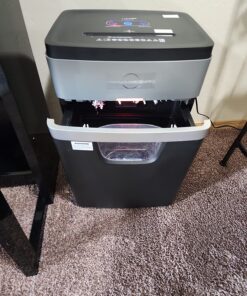 BONSEN Paper Shredder, 20-Sheet 60 Mins Nonstop Heavy Duty Paper Shredder for Office, 60dB Ultra Quiet Cross-Cut Shredder with 6.6 Gals Basket, Anti-Jam CD and Credit Shredder for Home Office (S3104) 27 81KLAeRVgoL