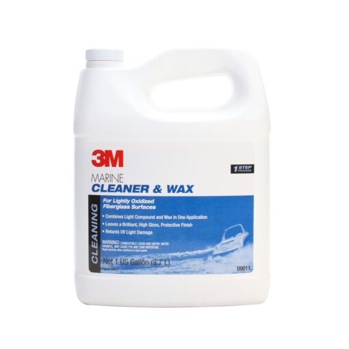 3M Marine Fiberglass Cleaner and Wax, 9011, 1 gal 1 Gallon