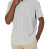 Amazon Essentials Men's Regular-Fit Short-Sleeve Pocket Oxford Shirt XX-Large Grey