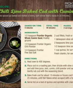 Frontier Co-op Organic Whole Cumin Seed, 1-Pound Bulk, Rich, Warm, Complex Earthy Spice Flavor, Certified Organic, Kosher 11 81KNyfws97L