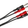 Hosa CSS-202 Dual 1/4" TRS to Dual 1/4" TRS Stereo Interconnect Cable, 2 Meters MULTI COLOR 30 81KOETm9ukL