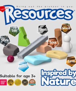 Alternative view of Taksa Toys Educational Building Blocks for Kids Ages 3 4 5 6 7+ Years Old, Reggio Emilia Stem Toys, Montessori Toys for Girls, Boys Unique Preschool Learning & Stacking Resources, Gift Pack 72 Pcs