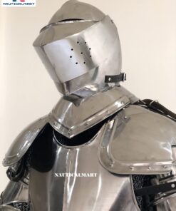 Medieval Knight Suit of Armor Costume - LARP Wearable Authentic 15 81KOjXA8XNL