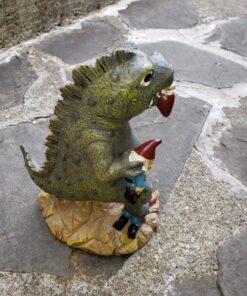 BigMouth Inc. Garden Gnome 9 inches - The Great Garden Gnome Massacre - Funny Outdoor Gnomes - Durable Lawn Gnome, Yard Gnome - Novelty Gnome Statues - Fun Garden Gnome Decor, Gag Gift, Garden Gift Godzilla 37 81KOqtJlCL