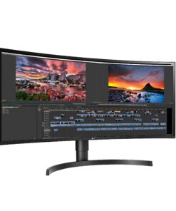 Alternative view of LG 34WN80C-B UltraWide Monitor 34” 21:9 Curved WQHD (3440 x 1440) IPS Display, USB Type-C (60W PD) , sRGB 99% Color Gamut, 3-Side Virtually Borderless Design, Tilt/Height Adjustable Stand - Black Power Delivery : 60W