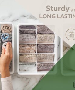 Uncluttered Designs Adjustable Drawer Dividers — Customizable Organization for Utility & Junk Drawers — Storage Solution for Kitchen and Office (White, 3 Pack) White 3pack 30 81KPSh1bsWL