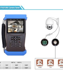 CCTV Tester, Security Camera Monitor for TVI CVI AHD Analogy Camera Test,Video Audio PTZ Control,5MP, RS485 UTP Security Tester Supply 12V /1A Output 11 81KTIFg090L