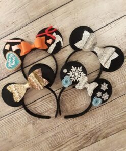 NiuZaiz Set of 12 Mouse Ears Headbands Christmas Party Favors Black 22 81KTy9d0TUL