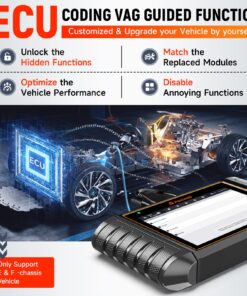 FOXWELL NT710 fit for BMW Full Diagnostic Tool,BiDirectional Scan Tool fit for BMW/Mini Full System Diagnostic Scanner, All Reset Service OBD2 Scanner Code Reader Battery Registration Tool ECU Coding 20 81KUVc98dvL