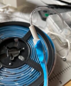 echosari Battery Powered Led Strip Lights with Remote Warm White, 8 Modes, Dimmable, Timer, Self-Adhesive, Cuttable, Waterproof, 9.8FT 90Led Strip Lights for TV Kitchen Cupboard Bedroom Decor 35 81KUrEcwiRL