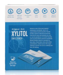 Alternative view of Health Garden Birch Xylitol Sweetener - Non GMO - Kosher - Made in the U.S.A. - Keto Friendly, 50 Count (Pack of 1) 50 Count (Pack of 1)