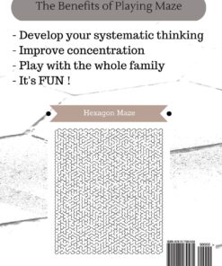 Alternative view of Maze Hexagon design Vol. 1: Includes 100 Carefully Designed Maze with Solution to twist your Brain (Children's Activity Amazing Maze Books) Paperback